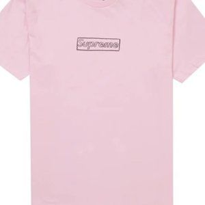 Brand New SUPREME x KAWS Calk Box Logo Tee Shirt T-shirt - NWOT